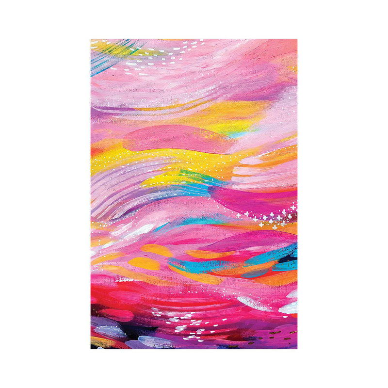 Coup de pinceau Lxxvi par ETTAVEE - Toile tendue avec châssis giclée, H 18 po x l 12 po x 1,5 po