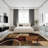 Abstract Circle Area Rug, Soft And Lightweight, Suitable For All Seasons, Easy To Maintain And Easy To Clean, Machine Washable Carpet Floor Mat, Suitable For Living Room, Bedroom, Hallway, Office, Balcony, Room Decor, Home Decor, Outdoor Decor-1759760860