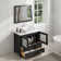 Karson 36'' Single Bathroom Vanity with Engineered Marble Top with Mirror