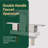 Modern Two Hole Waterfall Centerset 4" 2-handle Bathroom Faucet with Pop Up Drain Assembly-108926382
