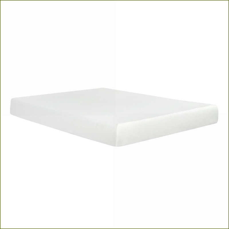 Mattresses Twin XL 8 in. Plush Gel Memory Foam Bed in a Box with Aloe Vera Double Jacquard Cover | Snow White, Twin XL