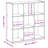 vidaXL Bookcase Engineered wood Medium Bookcase Rectangular-1607461969