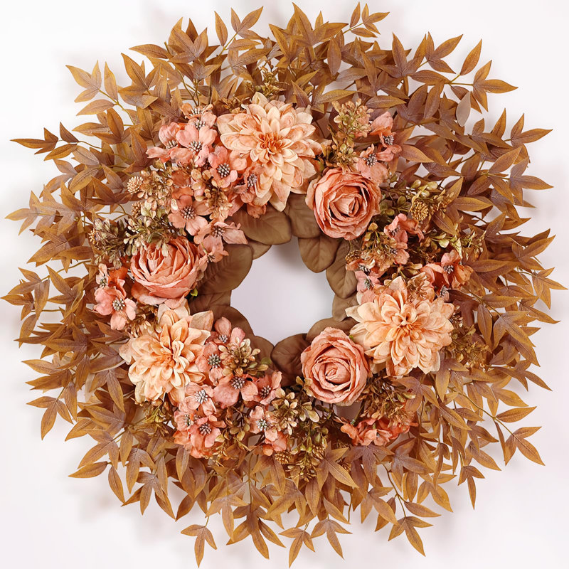 Couronne d'automne 26 po pour porte d'entrée