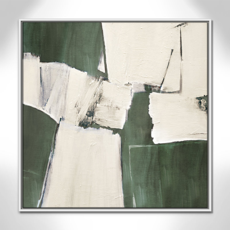 «Summer Sage Plateau I» par Judith Shapiro, H 31,5 po x l 31,5 po, Blanc
