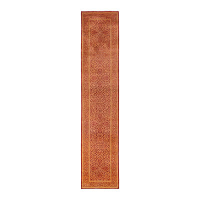 Classic One-of-a-Kind 2'5" X 11'9" Hand Knotted Area Rug