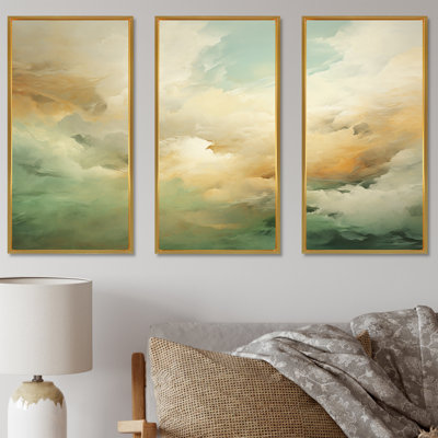 Ensemble de salon mural Elegant Sky Whispers II