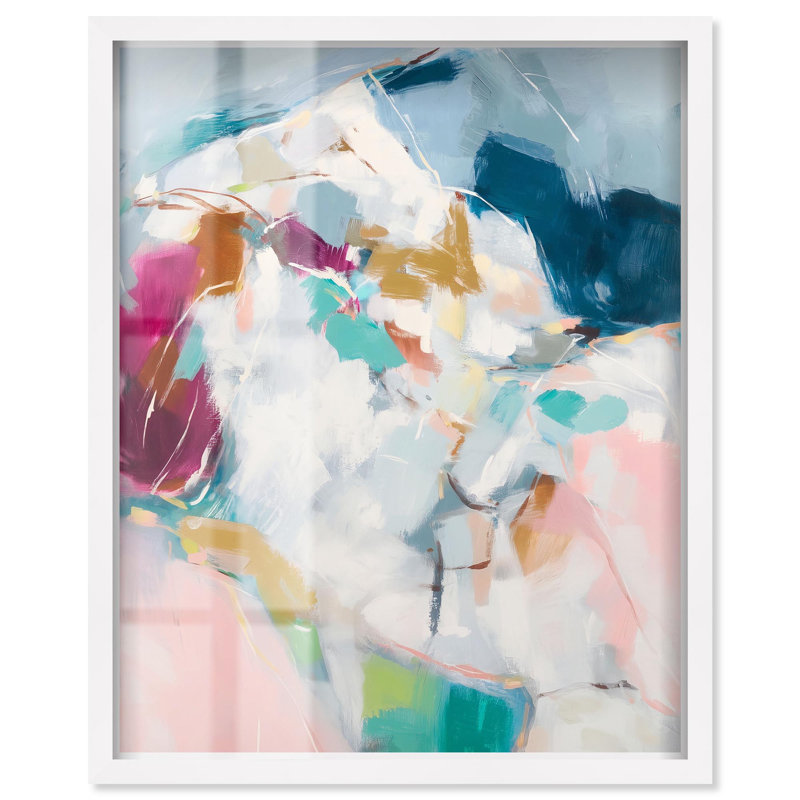 «Crescendo II», reproduction d'art moderne par Art Remedy, H 21 po x l 17 po, Blanc
