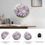Horloge murale en verre mauve-56871898