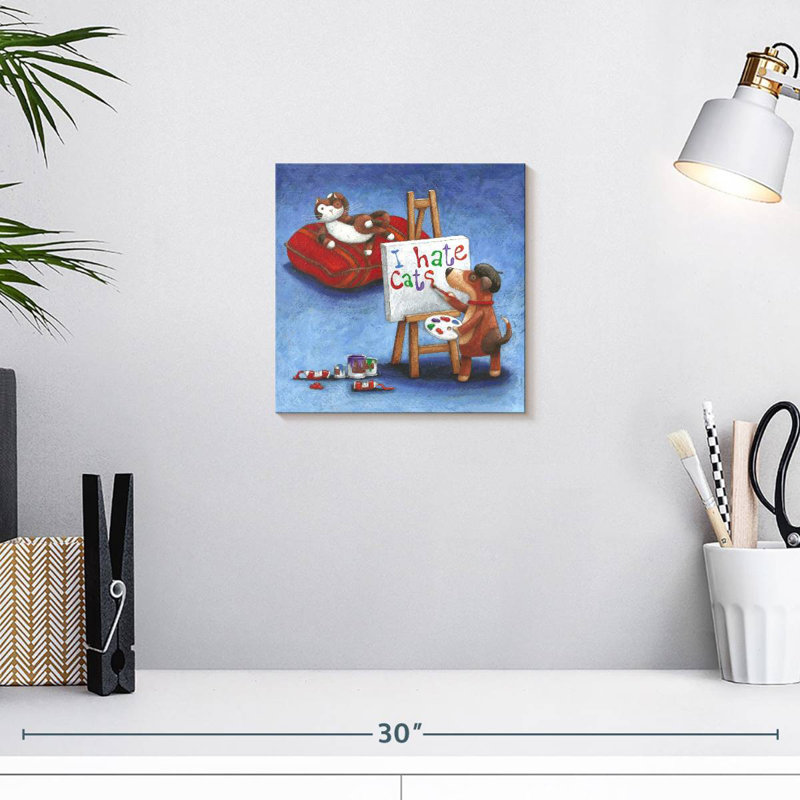 Ashelle I Hate Cats, 10" H x 10" W