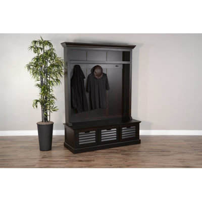 Ribaldi Hall Tree 59.5'' Wide with Bench
