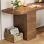 Walnut L-Shaped Solid Wood Executive desk with drawers desk-139609124-139609127