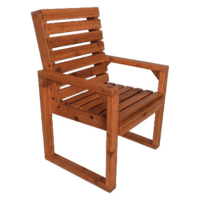  Red Cedar Patio/Dining Chair, Cedar Stain