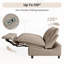 Canapé modulaire 4 pièces, canapé inclinable électrique en tissu avec coussin chauffant-126282649