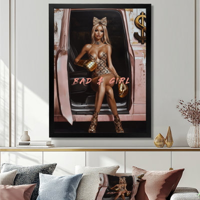 Bad Girls Rule Blonde Woman - Fashion Woman Wall Decor