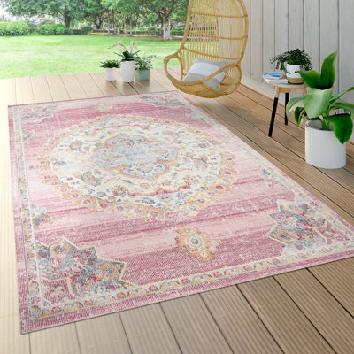 Teppich Slossberg in Rosa / Blau