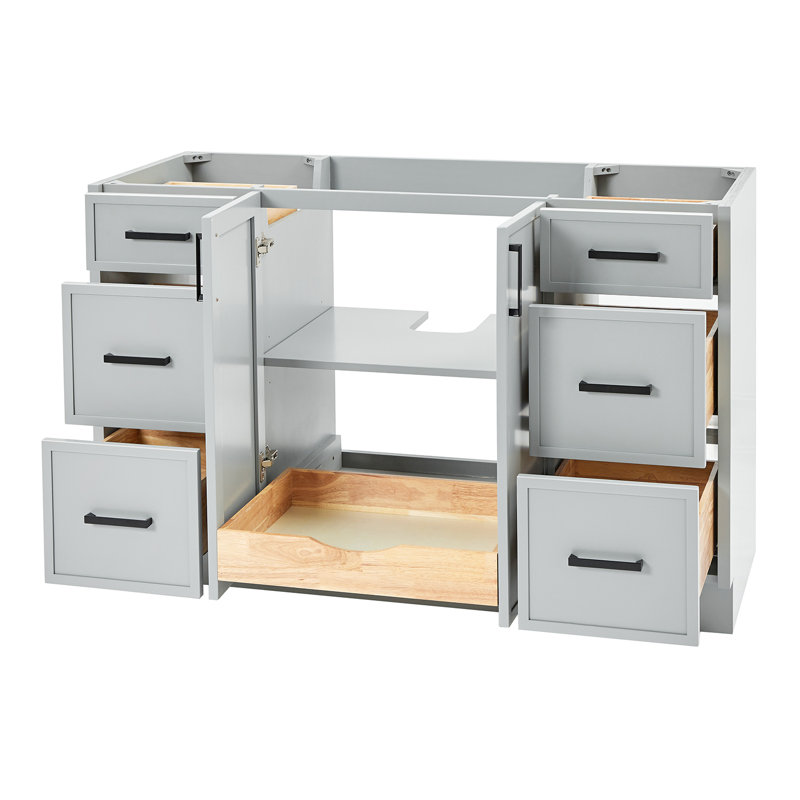 Base de meuble-lavabo simple ARIEL Kelley 54 seulement, Gris