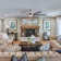 Brillion 72" 6-speed Reversible Ceiling Fan with Dimmable LED Lights and Remote Control
