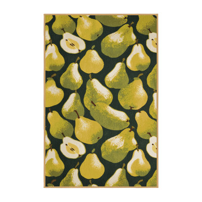 Washable Pear Bartlett Fruits Area Rug