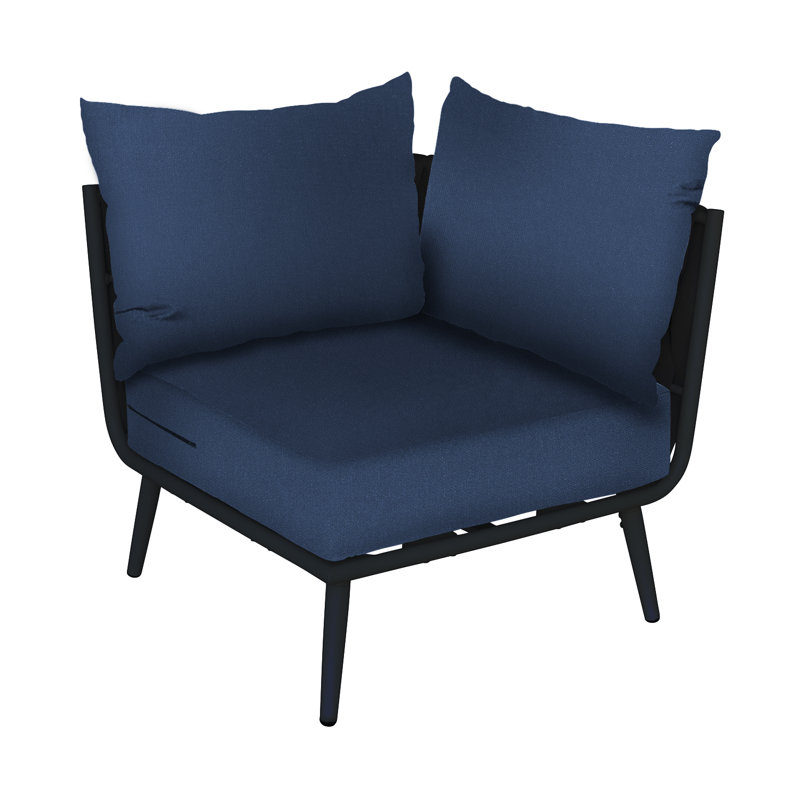 Section de coin Cayman, Noir, Bleu marine