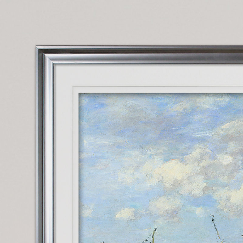 « the entry to trouville », impression, Argent, H 31 po x l 43 po x P 1,5 po