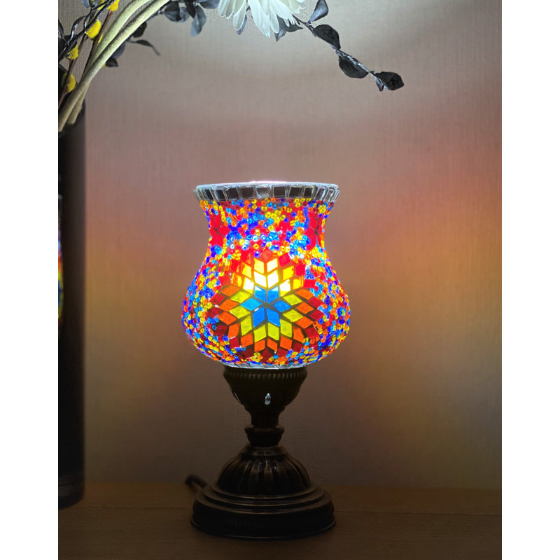 Halstad 33 cm Bronze Table Lamp, Fireball