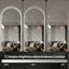 Miroir mural incassable de 65 po x 21 po avec gradation lisse, conception symétrique, idéal pour les vestibules, éclairage réglable en 3 couleurs, verre cuivre HD, chambres modernes
