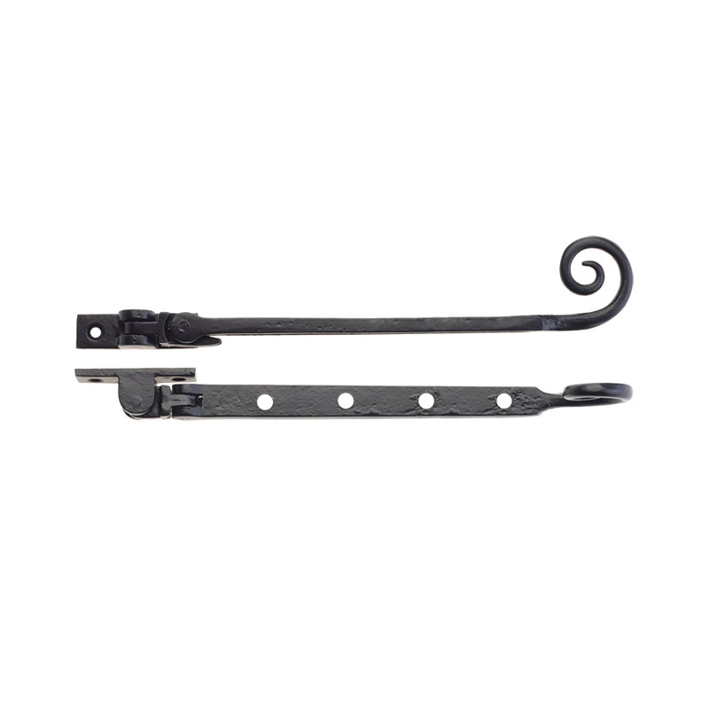 Curly Tail Casement Stay Door Lock, 6cm H x 25.4cm W x 3cm D