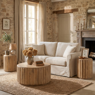 Table basse simple en bois massif Josiane