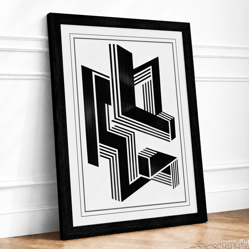 Angular Forms Industrial - Print, Black, A3 - 42.0 x 29.7 cm