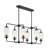 Nunley 6-Light Linear Chandelier in Matte Black-1050238365