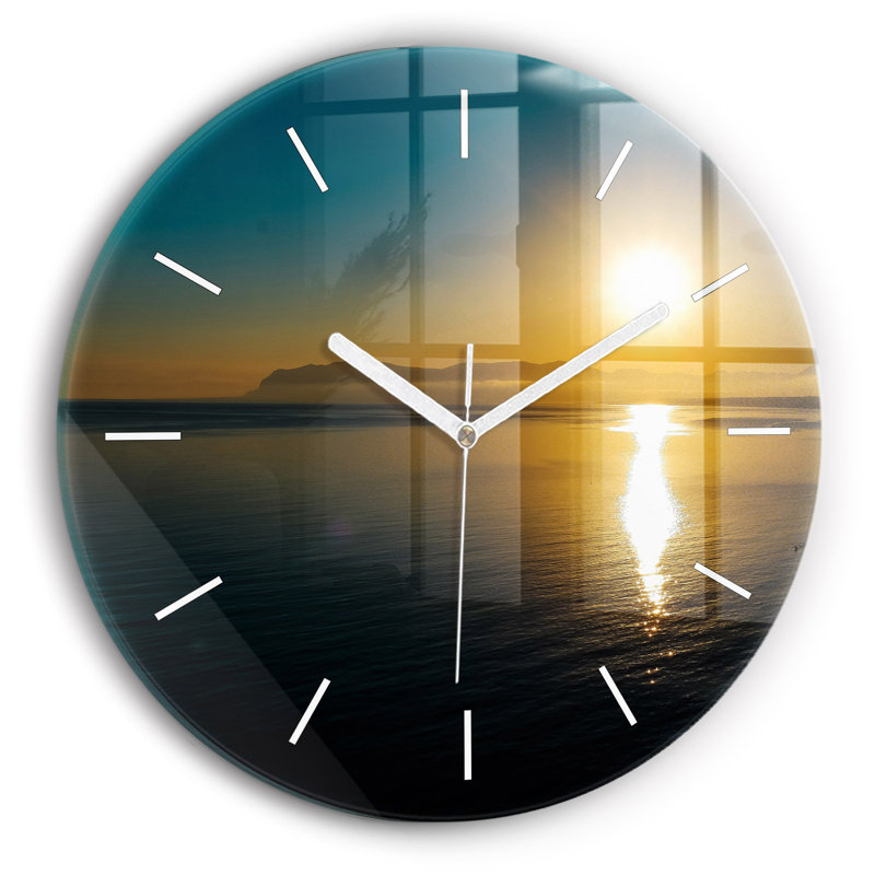 Glass Wall Clock