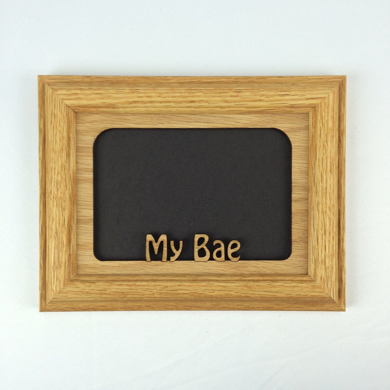 Oak Solid Wood Picture Frame with Mat