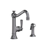 Jacobean Single Handle Kitchen Faucet with Side Spray