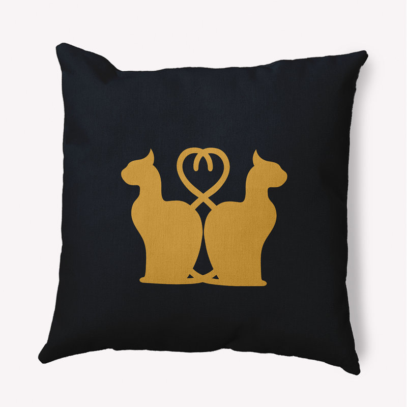 Coussin Vinco, 20 po x 20 po, Jaune doré