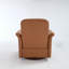 Fauteuil d'appoint pivotant avec base en bois