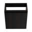 Meuble-lavabo pour salle de bain 16 po pour petite salle de bain, céramique moderne noire et armoire, facile à installer et à entretenir en noir-269038392