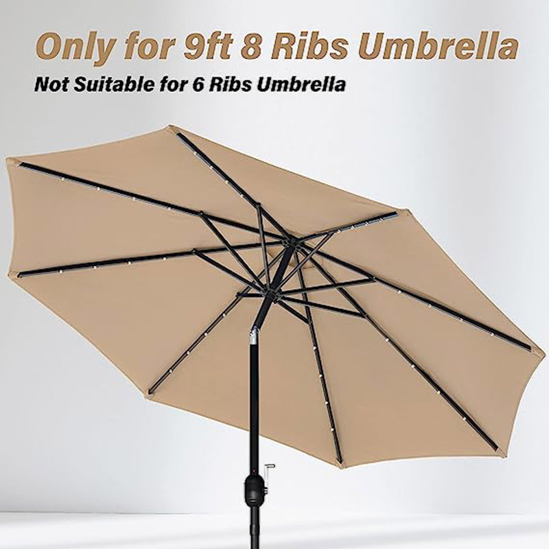 Couvercle de remplacement pour parasol 9 po, Brun clair