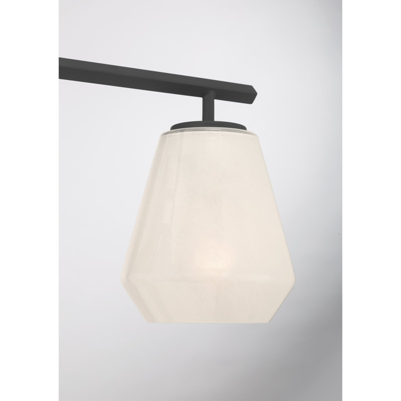 Meuble-lavabo 3 lumières 22,75 po Siena, H 8,25 po x l 22,75 po x P 6,75 po, Noir, Trois lumières