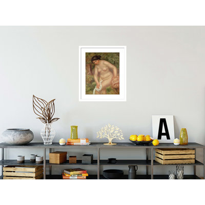 Baigneuse se séchant par Pierre-Auguste Renoir, impression giclée encadrée