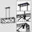 Hargimont 4 - Light Matte Black Square/Rectangle Pendant