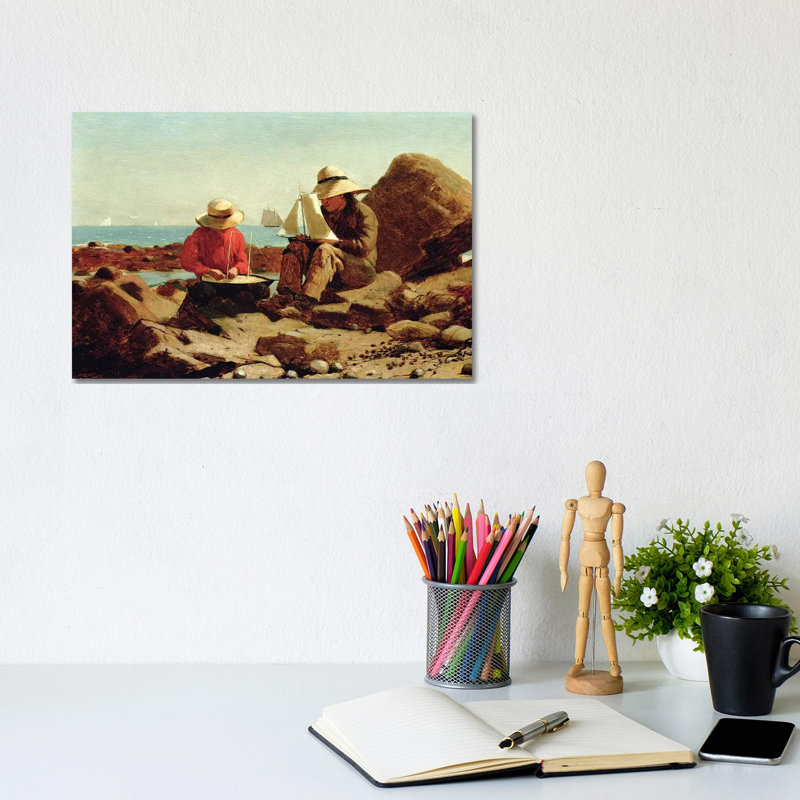 The Boat Builders, 1873 by Winslow Homer - Wrapped Canvas Gallery-Wrapped Canvas Giclée, 20.32 cm H x 30.48 cm W