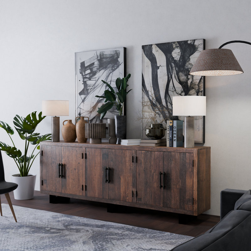Durias Solid Wood Sideboard, 100" W