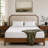Queen Pillow Set of 2, Down Alternative Fill, 100% Cotton Cover, Soft & Supportive Bed Pillows