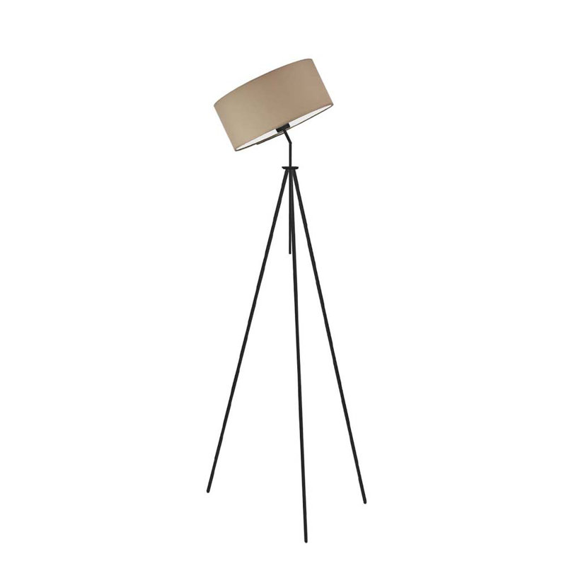 Ariellah 145cm Tripod Floor Lamp, Black, Beige