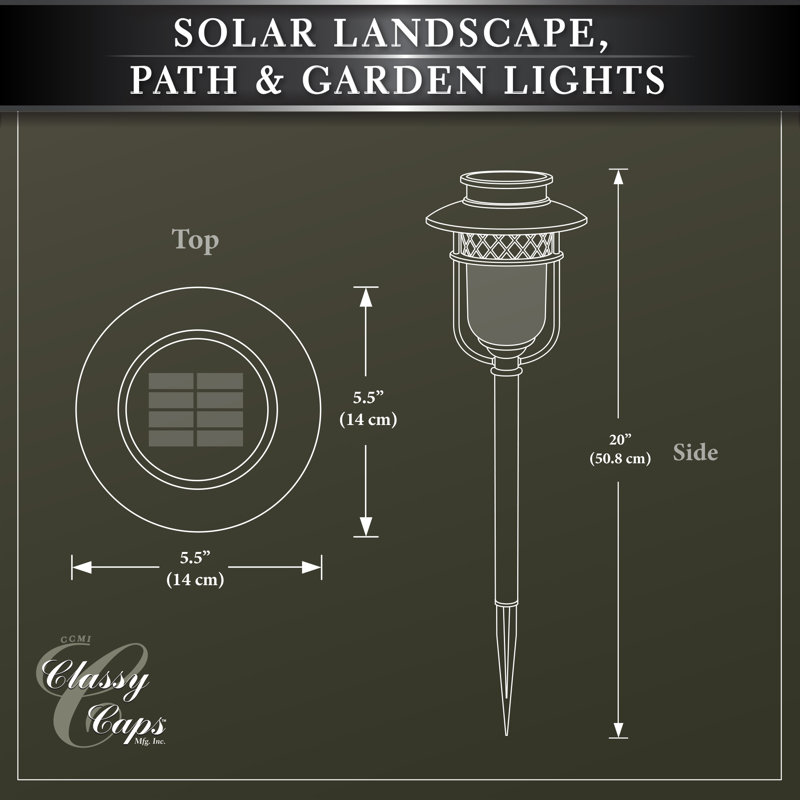 Éclairage solaire de sentier à DEL 2 lumières