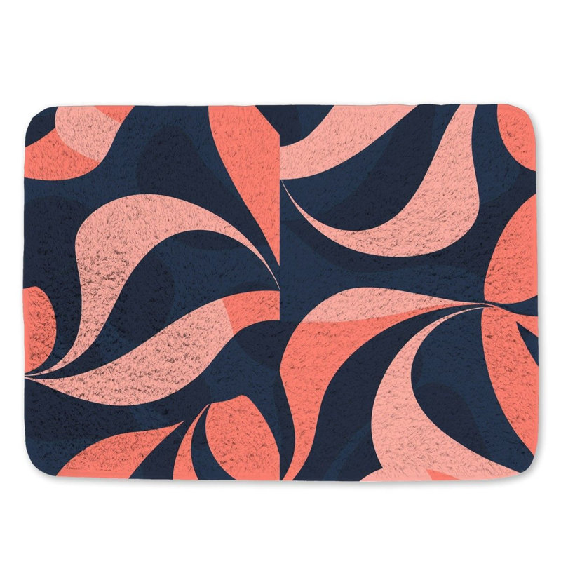 Berto Microfiber / Microsuede Bath Mat, 17"W x 24"L