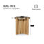 Table basse rustique Nyla avec pattes en bois fabriquées à la main-506401174-507327811