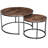 Oryan Frame Nesting Tables Set - 2-Tier Storage End Tables, Space Saving-504316313-504316294