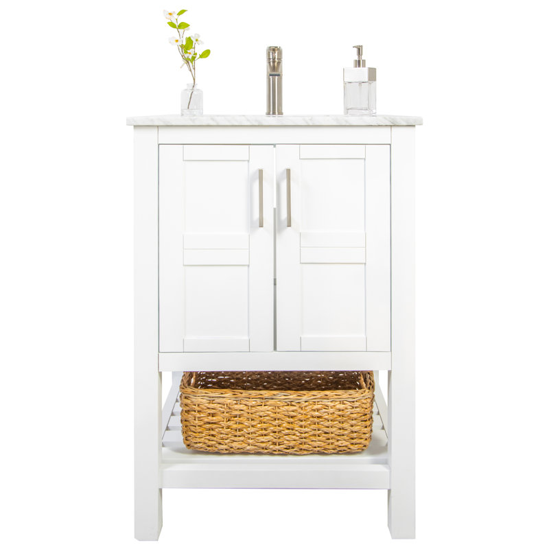 Ensemble de meuble-lavabo simple 24 po Goodloe, Blanc