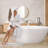 55'' x 29.5'' Freestanding Soaking Acrylic Bathtub